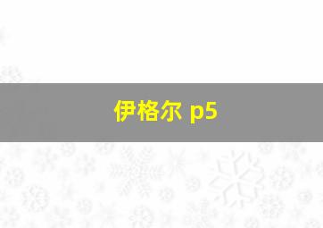 伊格尔 p5